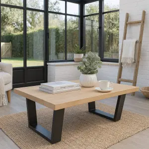 Pair Of Reversed Trapezium Shaped Aluminium Coffee Table Legs - Image 2