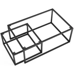 Set Of 2 Cuboid Shaped Coffee Table Frames - Image 3