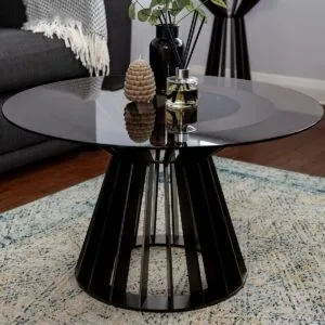 Soho Steel & Glass Coffee Table - Image 7
