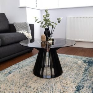 Soho Steel & Glass Coffee Table - Ex-Display - Image 1