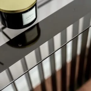 Soho Steel & Glass Console Table - Ex-Display - Image 7