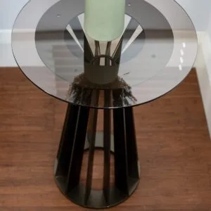 Soho Steel & Glass Side Table - Ex-Display - Image 4