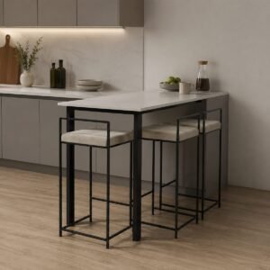 Tamar breakfast bar leg with top support frame - Image 2