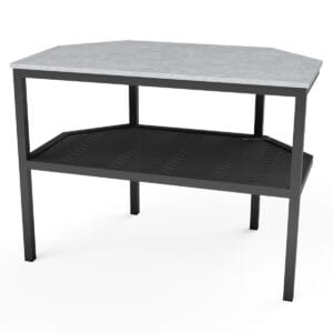 Outdoor Corner Aluminium Pizza Oven Stand - Image 2