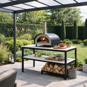 Outdoor Kitchen Pizza Oven Table - Image 1