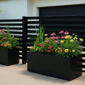Rectangular Outdoor Aluminium Planter - Image 2