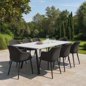 Hallsands Aluminium Outdoor Table Legs With Top Support Frame - Image 2