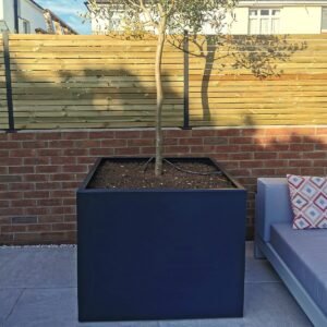 Square Outdoor Aluminium Planter - Image 4