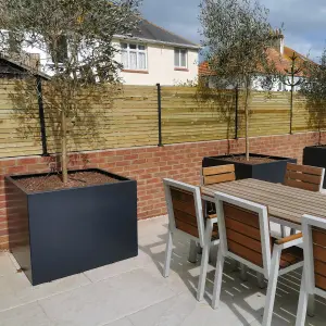 Square Outdoor Aluminium Planter - Image 2