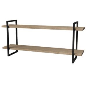2-Shelf Floating Wall Hung Steel Shelving Bracket - Image 2