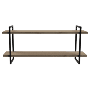 2-Shelf Floating Wall Hung Steel Shelving Bracket - Image 4