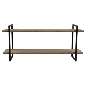 2-Shelf Floating Wall Hung Steel Shelving Bracket - Image 5