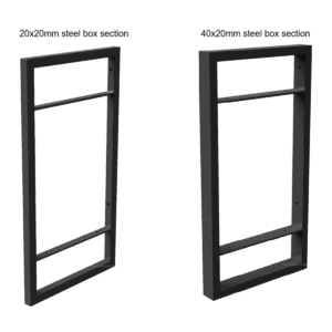 2-Shelf Floating Wall Hung Steel Shelving Bracket - Image 6