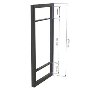 2-Shelf Floating Wall Hung Steel Shelving Bracket - Image 6