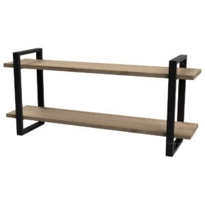 2-Shelf Floating Wall Hung Steel Shelving Bracket - Image 7
