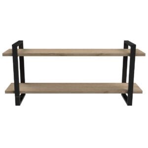 2-Shelf Floating Wall Hung Steel Shelving Bracket - Image 8