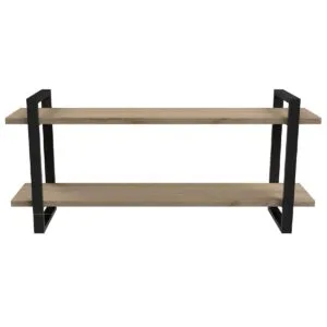 2-Shelf Floating Wall Hung Steel Shelving Bracket - Image 9
