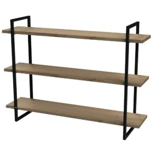 3-Shelf Floating Wall Hung Steel Shelving Bracket - Image 4