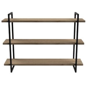 3-Shelf Floating Wall Hung Steel Shelving Bracket - Image 4