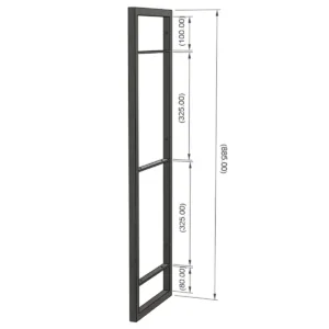 3-Shelf Floating Wall Hung Steel Shelving Bracket - Image 6