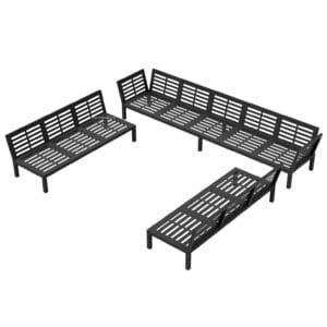 Outdoor U Shaped 3+3 Corner Sofa Bases - Image 4