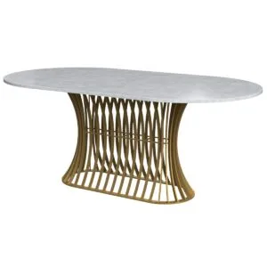Saunton Oval Dining Table Base - Image 4