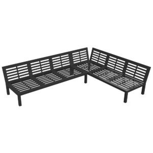 Outdoor L Shaped 3+2 Corner Sofa Bases - Image 1