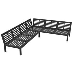 Outdoor L Shaped 3+2 Corner Sofa Bases - Image 3