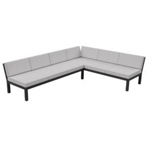 Outdoor L Shaped 3+2 Corner Sofa Bases - Image 6