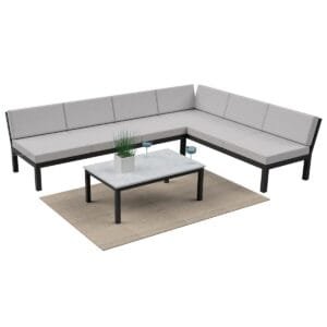 Outdoor L Shaped 3+2 Corner Sofa Bases - Image 7