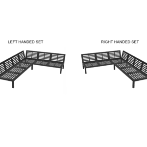 Outdoor L Shaped 3+2 Corner Sofa Bases - Image 5