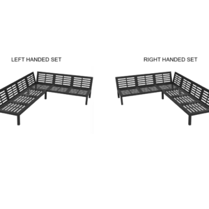 Outdoor L Shaped 3+2 Corner Sofa Bases - Image 5