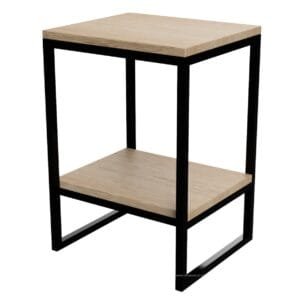 Cuboid Shaped Side Table Base With Shelf - Image 4