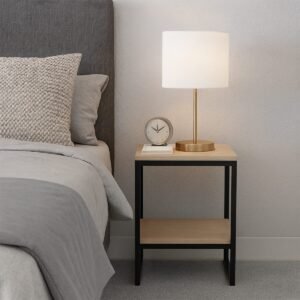 Cuboid Shaped Side Table Base With Shelf - Image 4