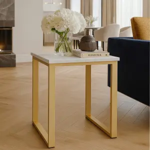 Open Cuboid Design Side Table Base - Image 2