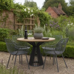 Soho Round Outdoor Aluminium Table Base - Image 3