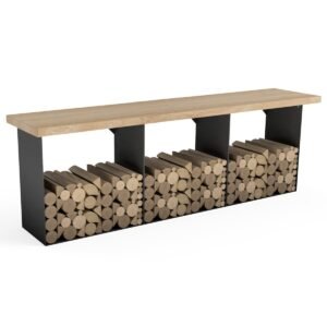 Aluminium Log Storage Cube - Image 4