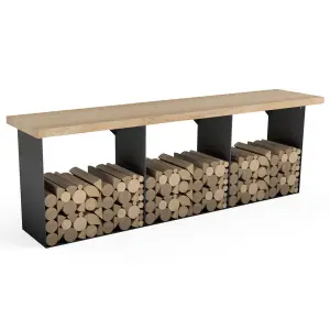 Aluminium Log Storage Cube - Image 9