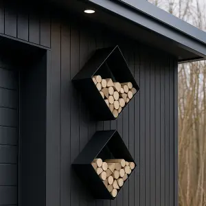 Aluminium Log Storage Cube - Image 1