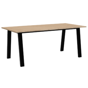 Compton Steel & Oak Dining Table - Image 5