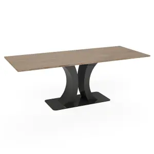 Oxford Steel & Oak Dining Table - Image 5