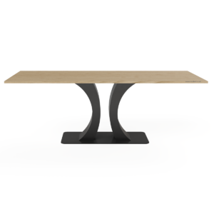 Oxford Steel & Oak Dining Table - Image 7