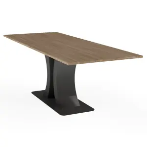 Oxford Steel & Oak Dining Table - Image 6