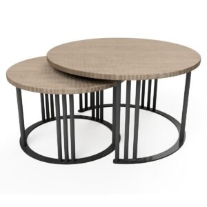 Set Of 2 Round Coffee Table Frames - Image 5