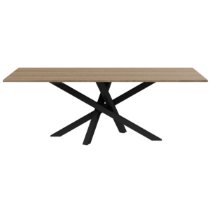 Woolacombe Steel & Oak Dining Table - Image 5