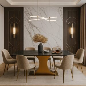 Regent Central Column Design Dining Table Base - Image 8