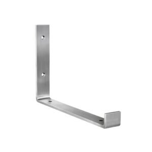 J Shape Brushed Stainless Steel Shelf Bracket - Image 2