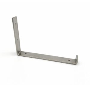 J Shape Brushed Stainless Steel Shelf Bracket - Image 3