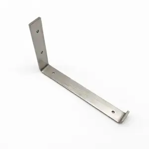 J Shape Brushed Stainless Steel Shelf Bracket - Image 4