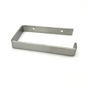 Brushed Stainless Steel Toilet Roll Holder - Image 3